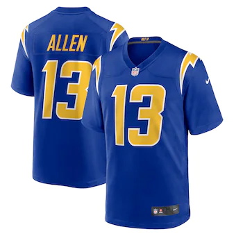 mens nike keenan allen royal los angeles chargers game jers